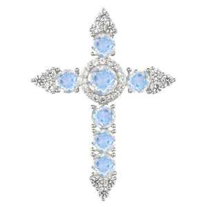 Moonstone Cross Pendant