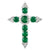 Chrysoprase Cross Pendant