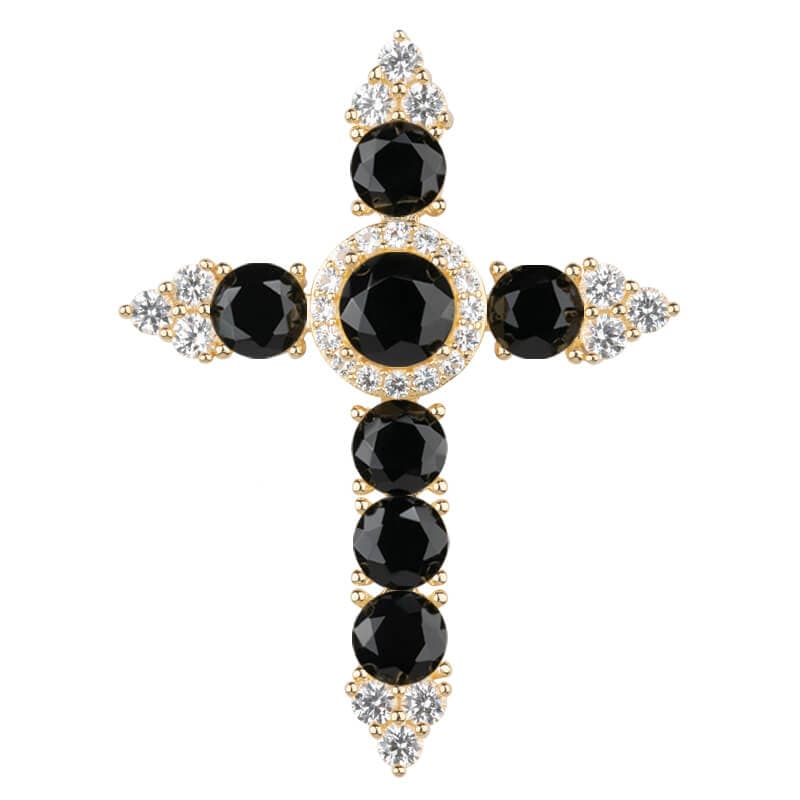 Black Onyx Cross Pendant